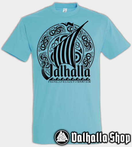 Valhalla drageskib t-shirt