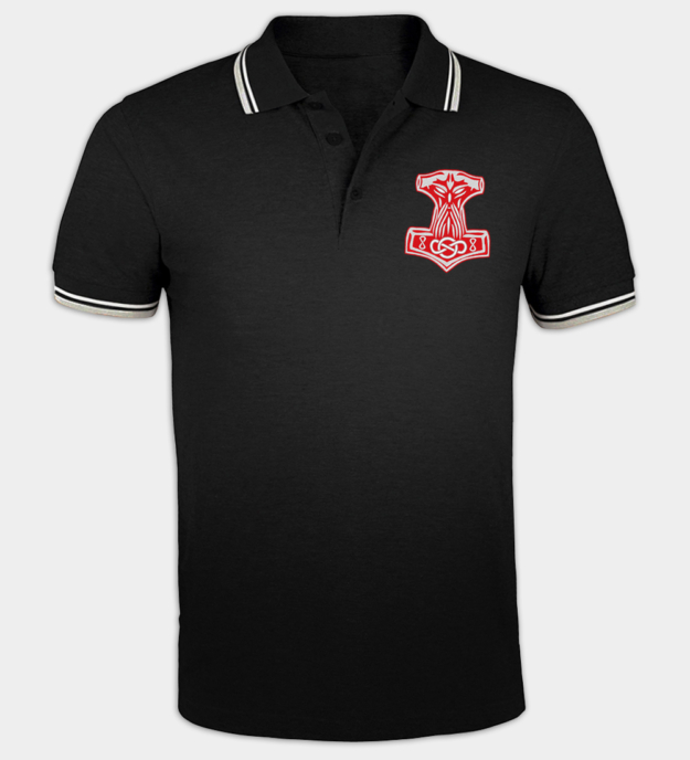 Mjölnir broderet poloshirt