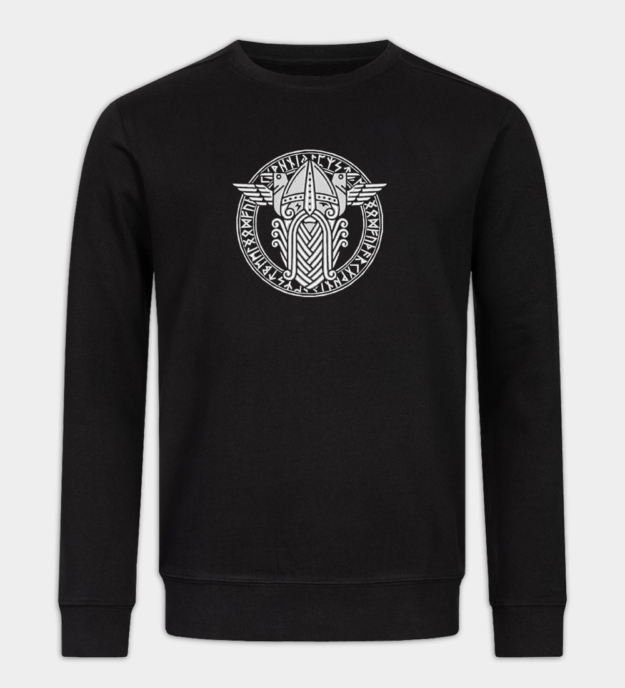 Odin / Wotan broderet sweatshirt