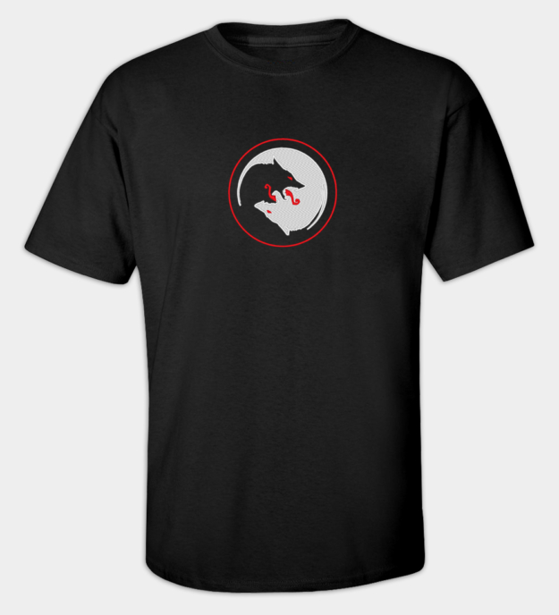 Odins ulve broderet t-shirt