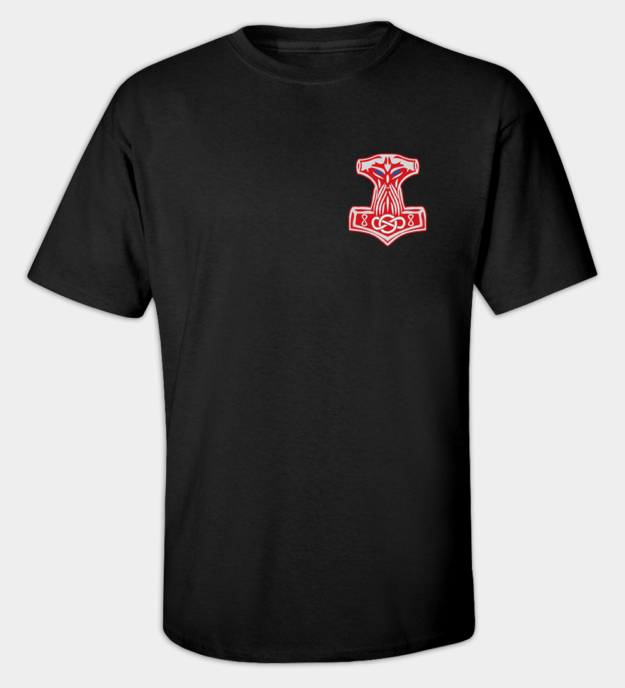 Mjölnir broderet t-shirt