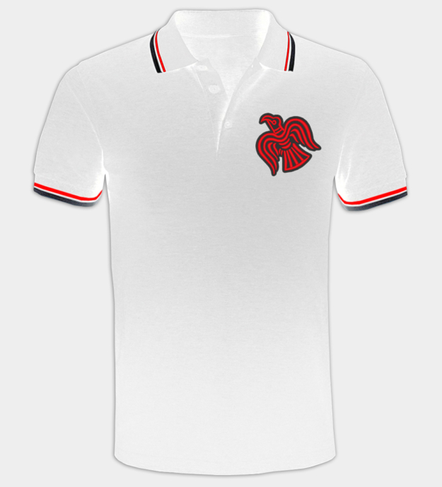 Viking ravn broderet poloshirt