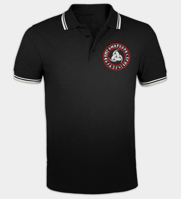 Odins horn broderet poloshirt