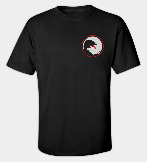 Odins ulve broderet t-shirt