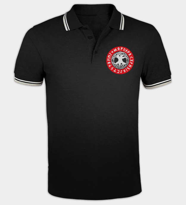 Yggdrasil broderet poloshirt