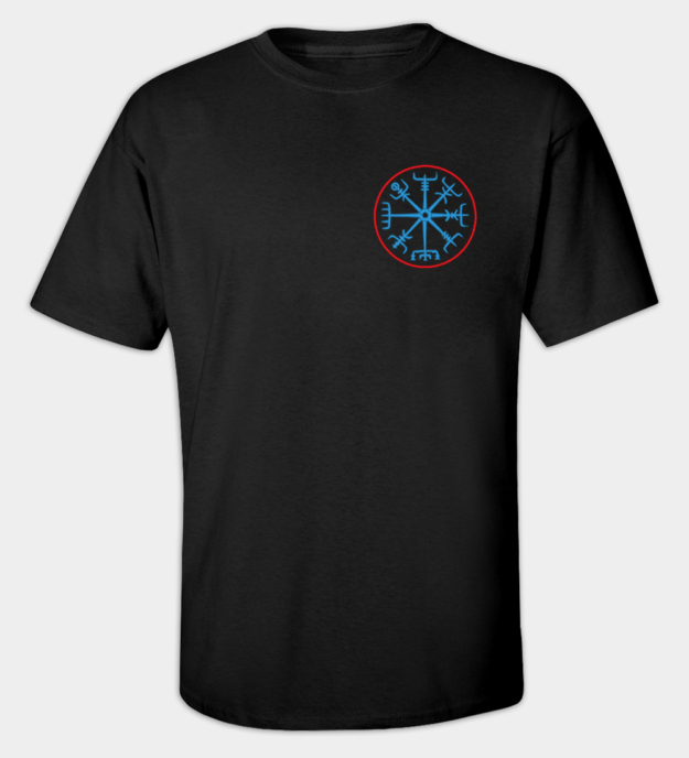 Vegvisir broderet t-shirt