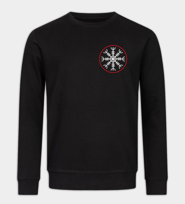 Ægishjálmur broderet sweatshirt