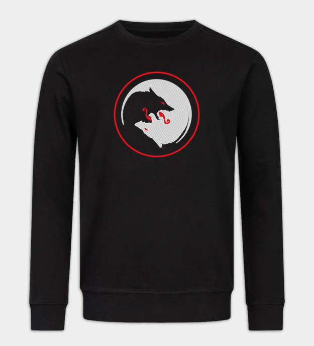 Odins ulve broderet sweatshirt