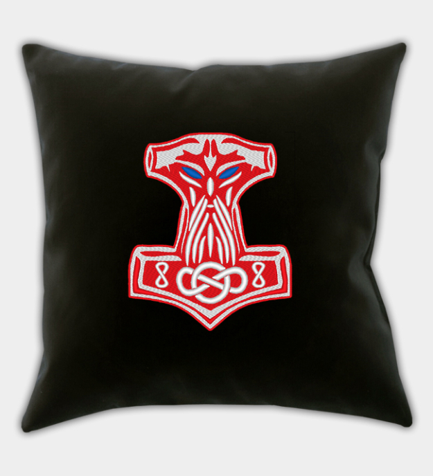 Mjölnir broderet pudebetræk