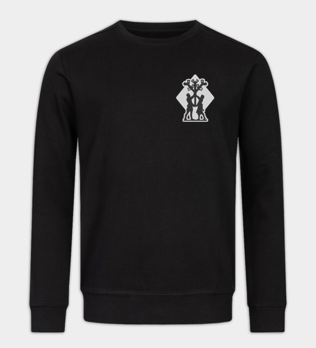 Algiz rune broderet sweatshirt