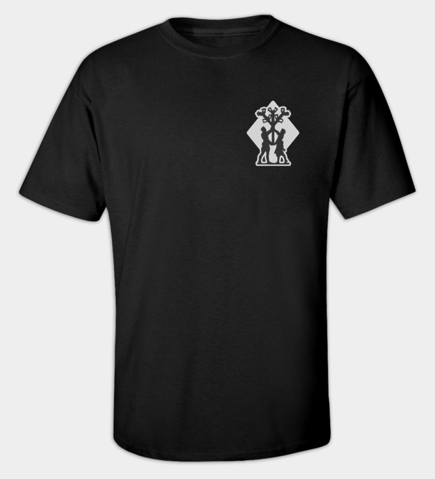 Algiz rune broderet t-shirt