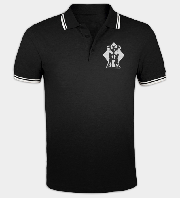 Algiz rune broderet poloshirt
