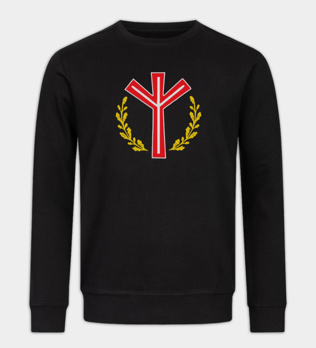 Algiz rune broderet sweatshirt