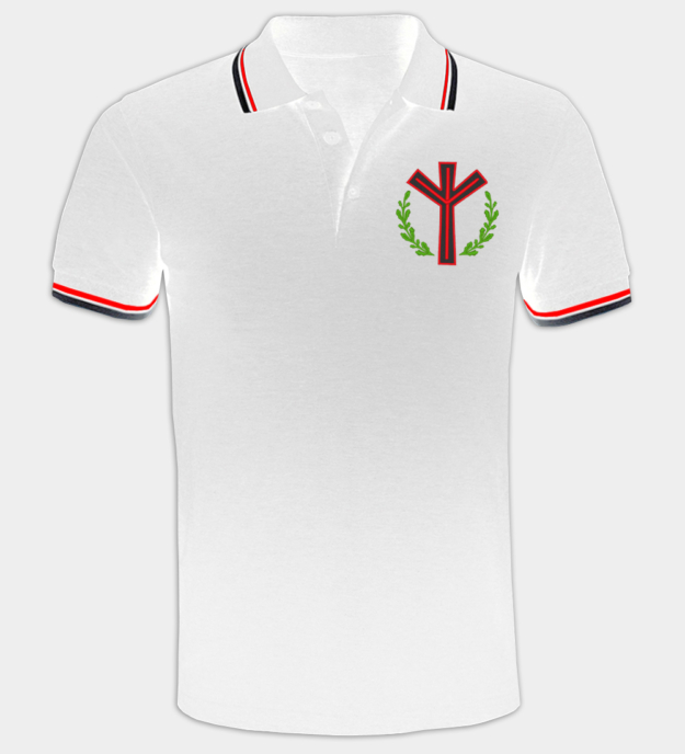 Algiz rune broderet poloshirt