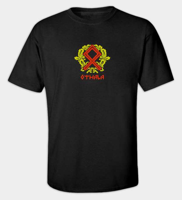 Othala rune broderet t-shirt
