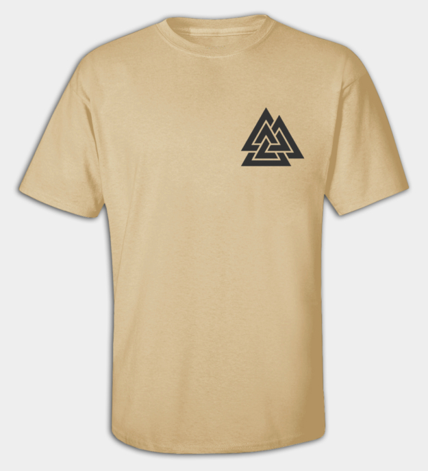 Valknut broderet t-shirt
